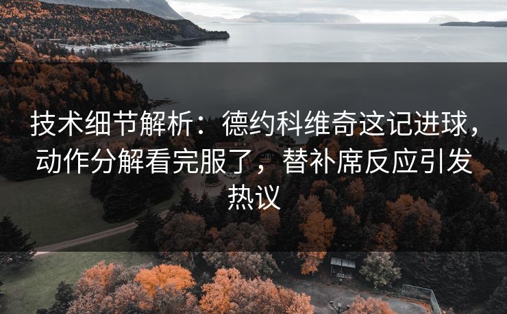 技术细节解析：德约科维奇这记进球，动作分解看完服了，替补席反应引发热议