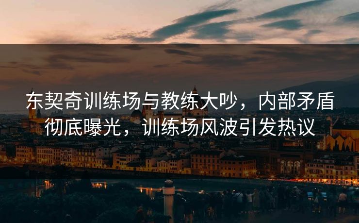 东契奇训练场与教练大吵，内部矛盾彻底曝光，训练场风波引发热议
