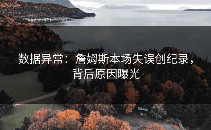 数据异常：詹姆斯本场失误创纪录，背后原因曝光